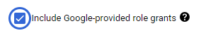 Google Provided Accounts Checkbox