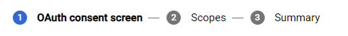 Google OAuth Consent Screen steps